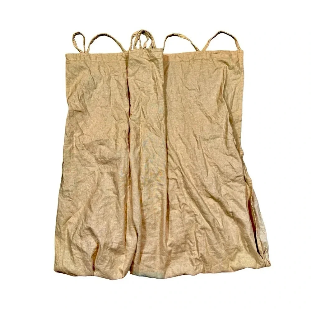 Pottery Barn Linen Cotton Unlined Tab Top 54 x 96” Single Curtain Panel